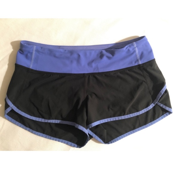 lululemon athletica Pants - Lululemon Turbo Run Shorts - Black w/ Purple trim
